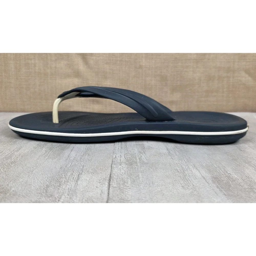 Crocs Crocband Mens 9 Womens 11 Blue Beach Pool Outdoor Flip Flops Thong Sandals